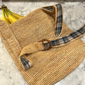 Buji Baja Straw Crossbody Bag